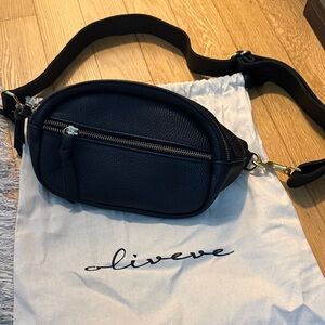 Black Leather Crossbody Bag